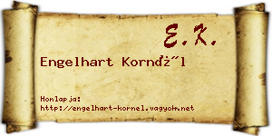 Engelhart Kornél névjegykártya